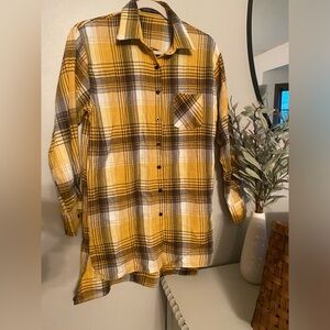 Zanzea Plaid T-Shirt Dress